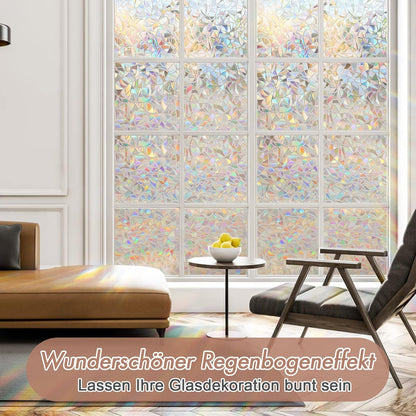 Folie geam Haton 3D Rainbow 75 x 200 cm protectie UV