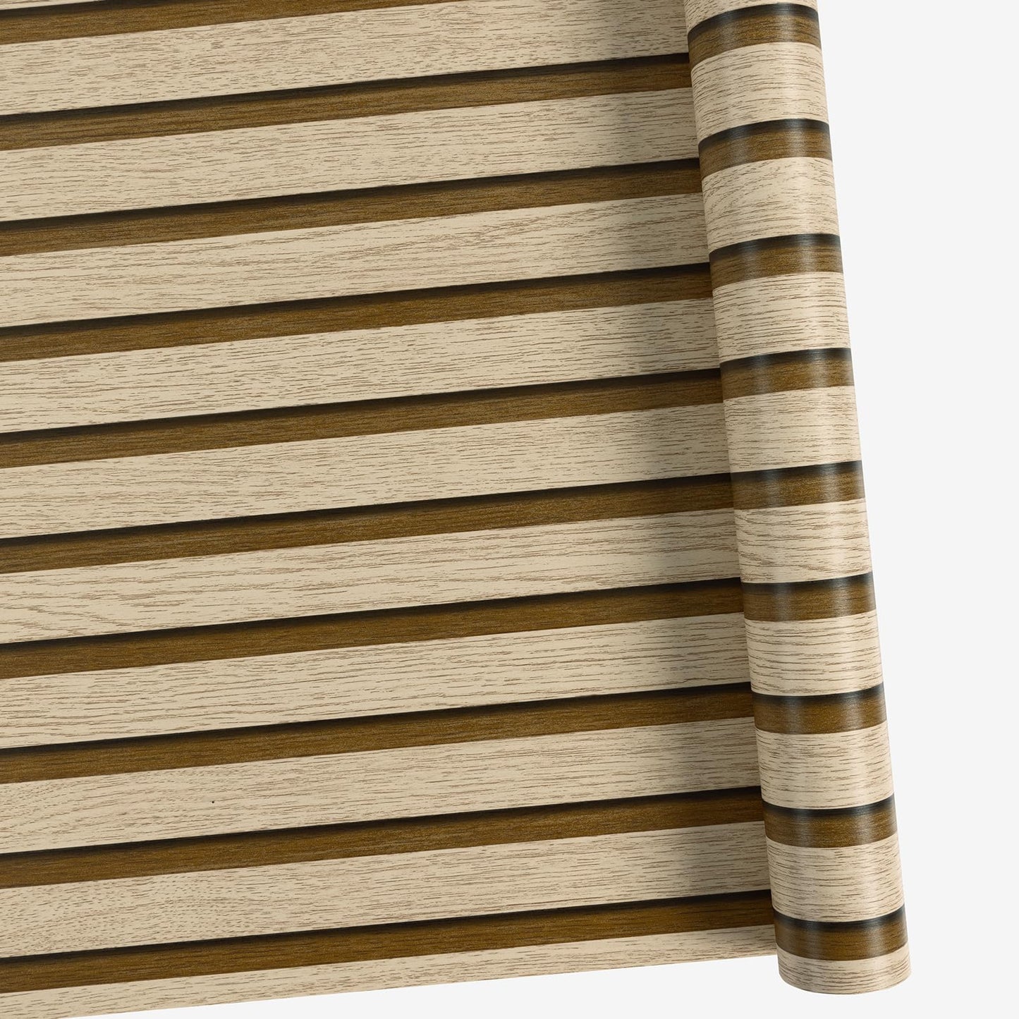 Tapet autoadeziv Abyssaly Wood Panel Wallpaper 90x300 cm impermeabil