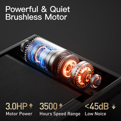 Banda alergare UMAY Walking Pad 9% inclinare LED Bluetooth