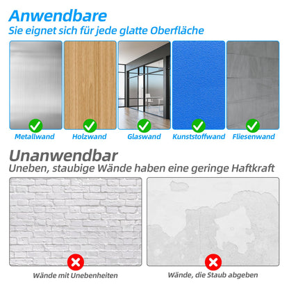 Tabla magnetica Ukaeno 50x100 cm autoadeziva PVC alba