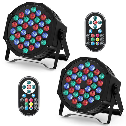 Set lumini scena UKing 1082X4EUB 72W RGB DMX cu telecomanda