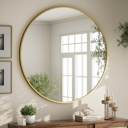 Oglinda BEAUTYPEAK 60 cm Rotunda Alba Cadru Aluminiu Shatterproof