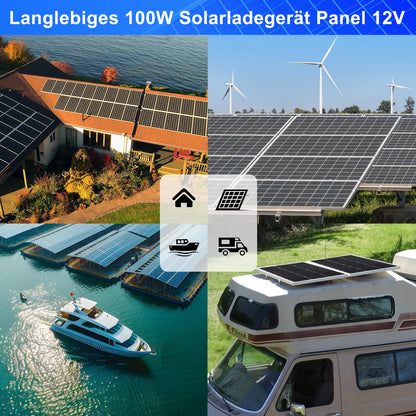 Kit panouri solare Deruxi 100W 12V 2x50W monocrystalline