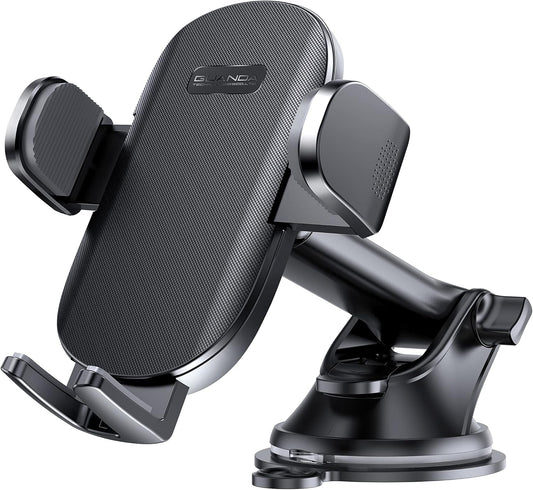 Universal Car Phone Holder Mount for Dashboard Windshield, Military Hands-Free Cell Phone Stand Automobile Cradles Truck Accessories Fit for All iPhone Android Smartphones