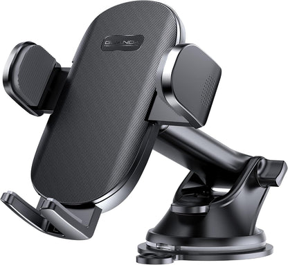 Universal Car Phone Holder Mount for Dashboard Windshield, Military Hands-Free Cell Phone Stand Automobile Cradles Truck Accessories Fit for All iPhone Android Smartphones