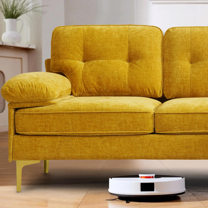 Canapea coltar DUANDUAN 92002 reversibila 210 cm, chenille