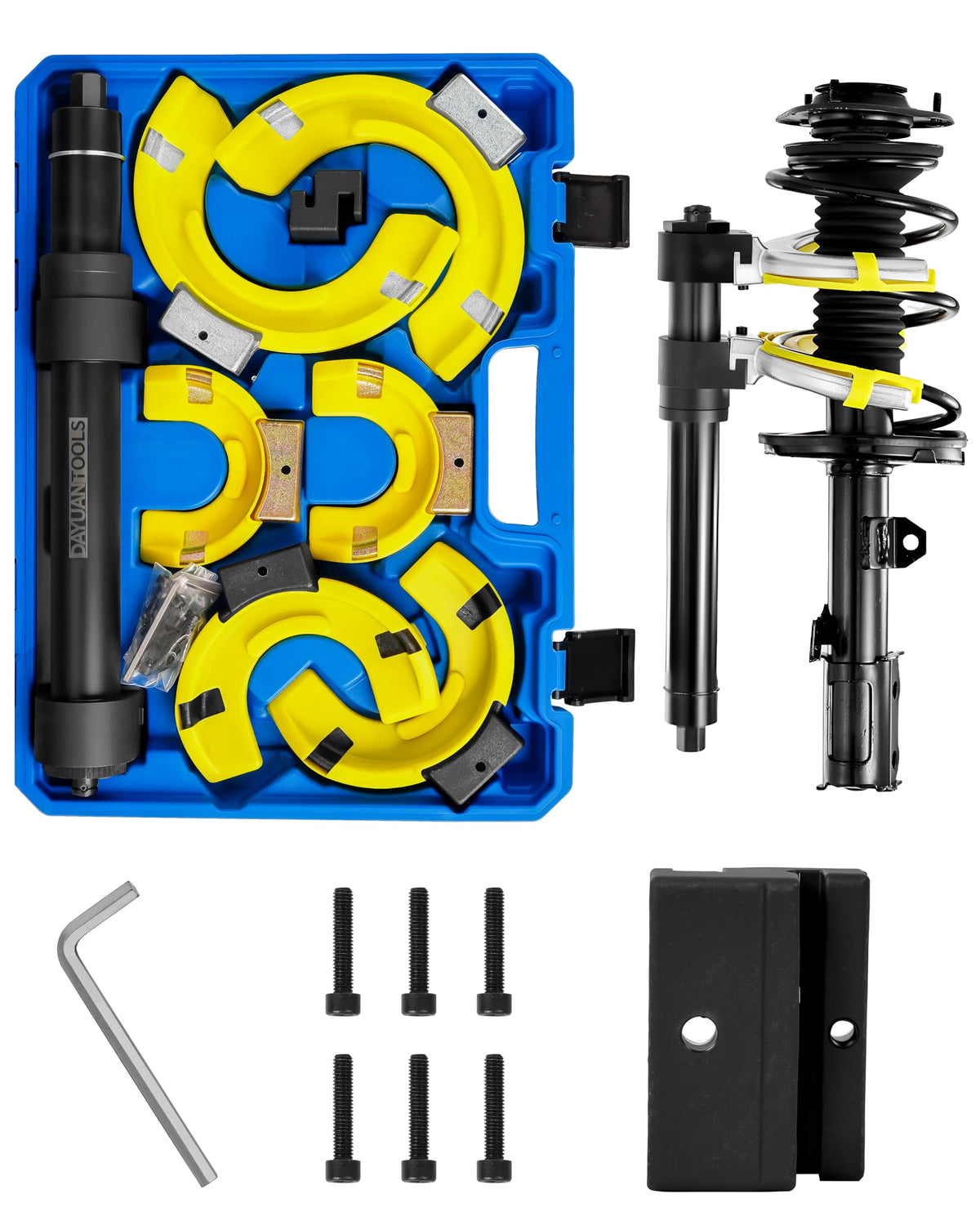 Compresor arcuri DAYUAN YT-98037-Blu 4487 kg forta maxima