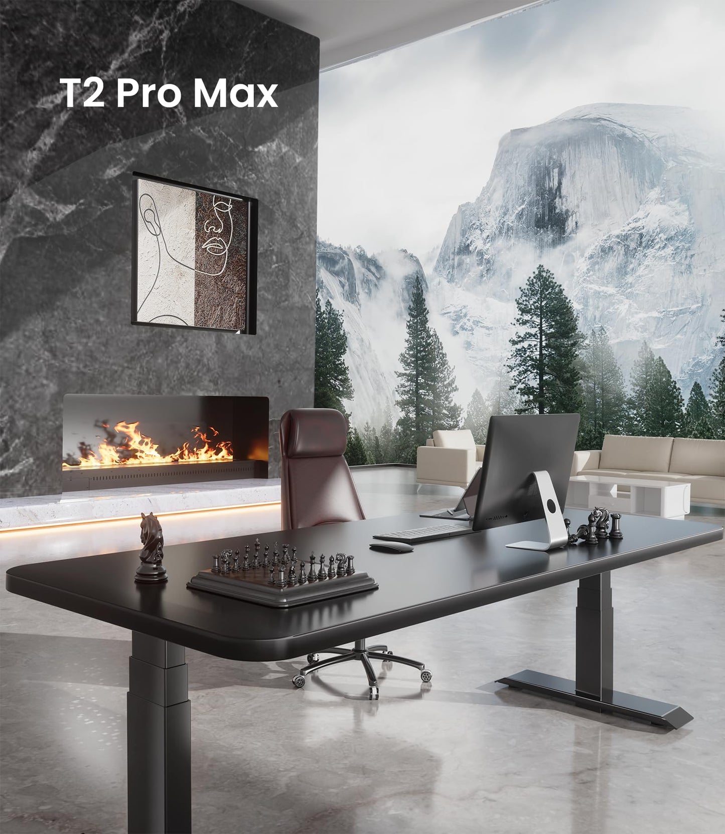 Birou MAIDeSITe T2 Pro Max reglabil electric 65-135 cm, 160 kg