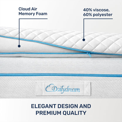 Topper saltea Dailydream Model M viscoelastic 160x200x5 cm