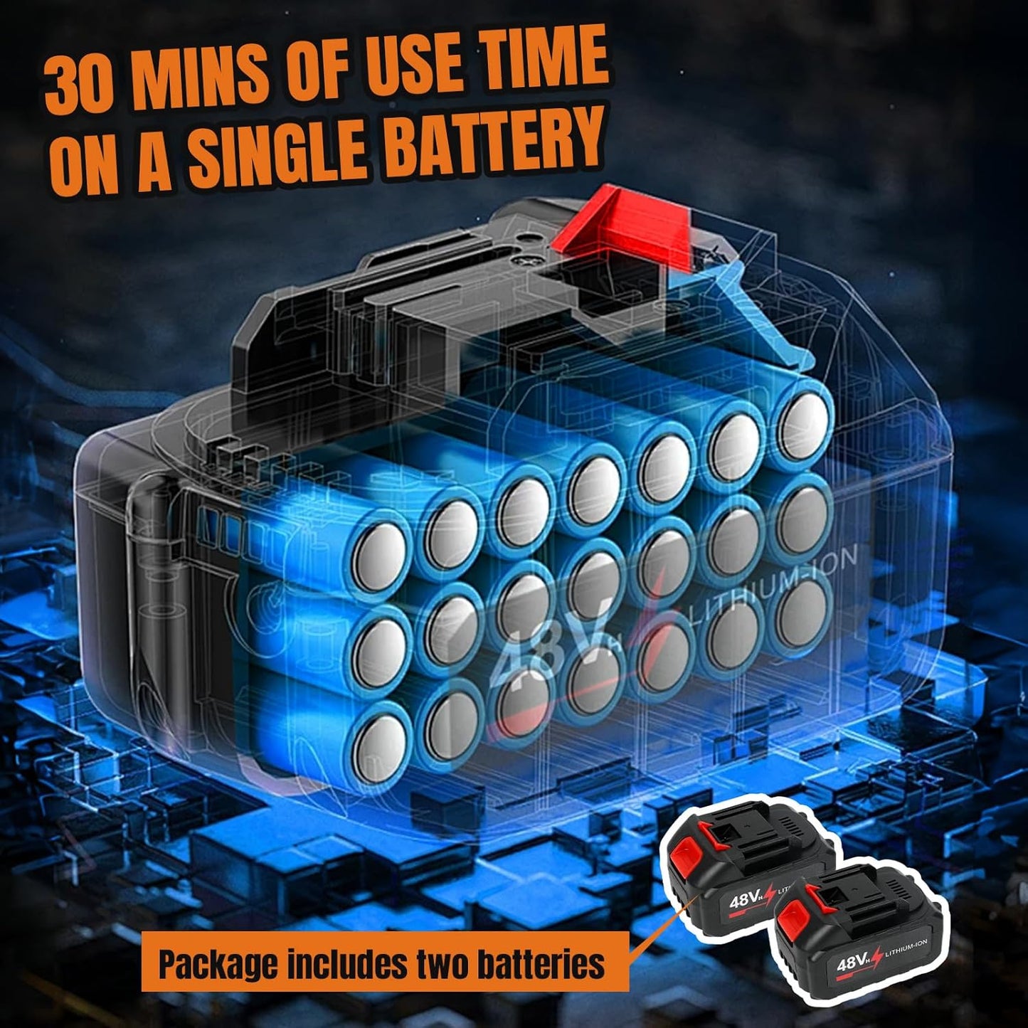 Battery Pressure Washer, 24V Cordless Hand Held Jet Washer 30Bar with 2x1.5 Ah Batteries, 6-in-1 Multi-spray Nozzle, Portable Power Washer Mini Jet Wash for Car, Motorbike, Patio, Window Cleaner