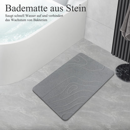 Covoras baie CARBURATEUR Stone Bath Mat 40x60 cm antiderapant