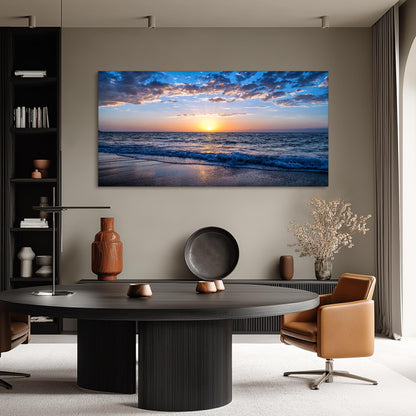 Tablou perete hyidecorart Natural Canvas Sea 150x50 cm