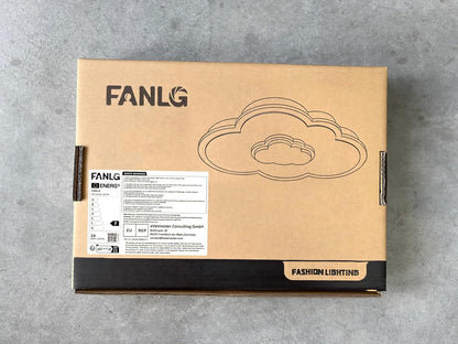 FANLG LED Ceiling Light, 40CM Cloud Light Dimmable Ceiling Lamp with Remote Control 3000-6000K, Kids Night Light 20W Wood Ceiling Light for Kids Room/Living Room/Bedroom/Hallway