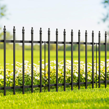 Gard decorativ Thealyn FG36-G metal negru 3.5 m fara sapare