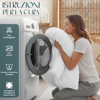 Pilota Utopia Bedding EU0021 200 x 200 cm microfibra alba