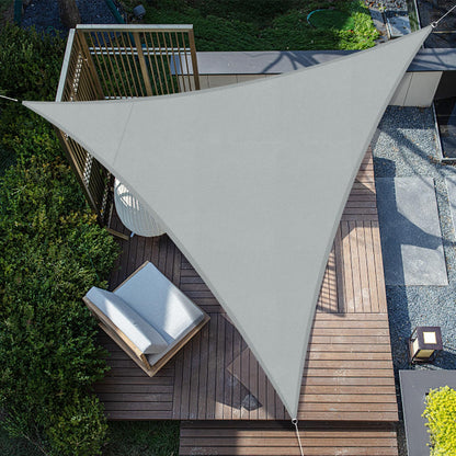 SUNNY GUARD Sun Shade Sail Triangle 4x4x4m Waterproof UV Block for Garden Outdoor Patio - Sand