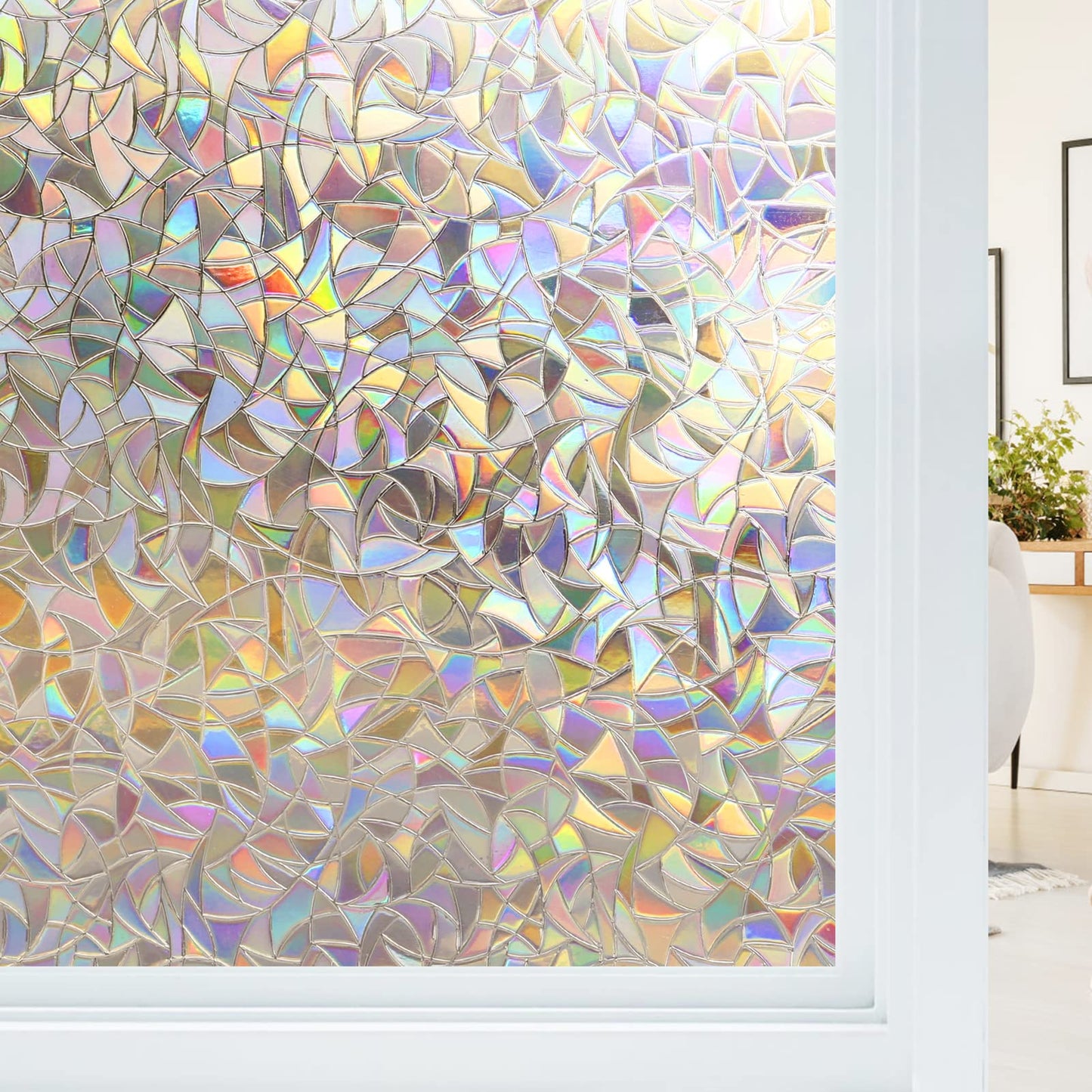 Folie geam Haton 3D Rainbow 75 x 200 cm protectie UV