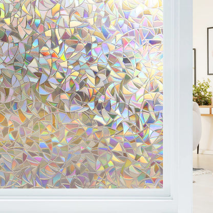 Folie geam Haton 3D Rainbow 75 x 200 cm protectie UV