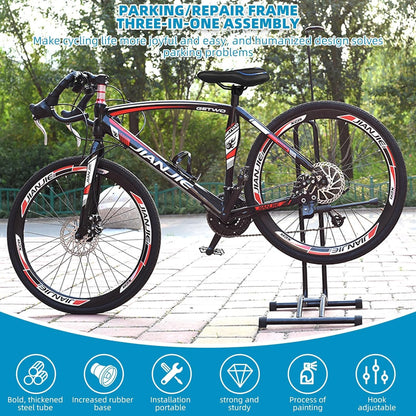 Suport bicicleta 3 in 1 ENGWE MTB pentru parcare, reparatii si spalare, diametru roata maxim 73 cm