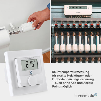 Termostat de perete Homematic IP cu iesire de comutare pentru intrerupatoare de marca
