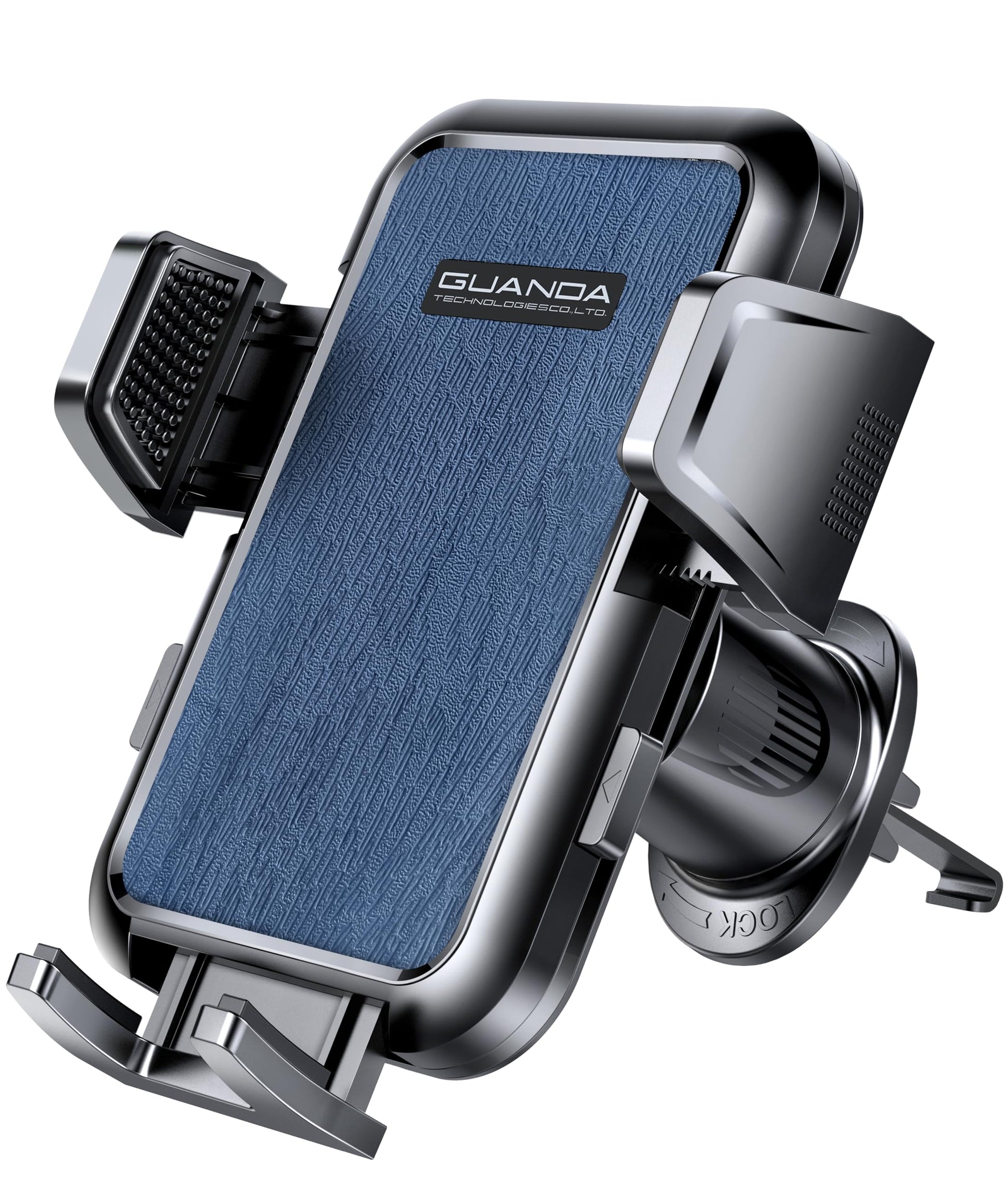 Car phone holder air vent, Car Phone Holder Mount 360° Rotation, Adjustable Clip, Big Phone & Thick Case Friendly, Compatibility Fit for All 4"-7" Smartphone, Universal phone car holder