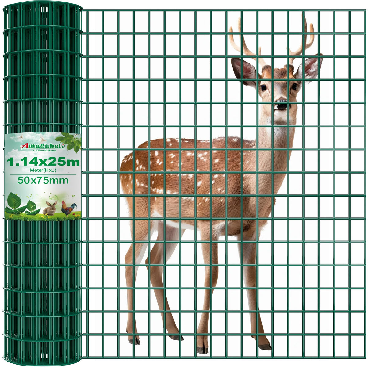 Plasa gard Amagabeli Garden Home DA001043 1.22x25 m galvanizata