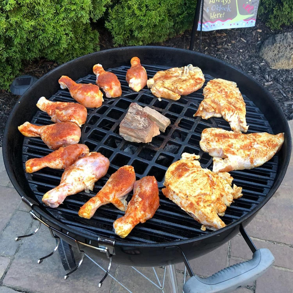 Gratar de gatit GFTIME din fonta pentru gratare Weber pe carbune de 57 cm