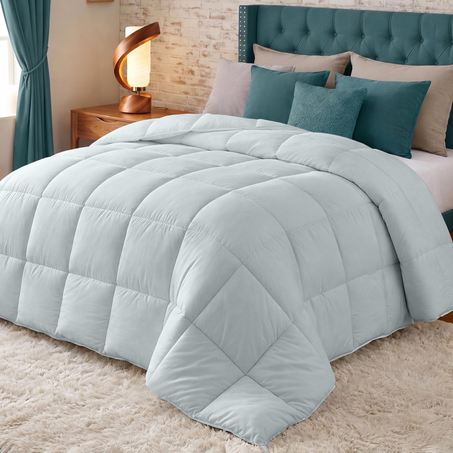 Pilota Utopia Bedding EU0021 200 x 200 cm microfibra alba