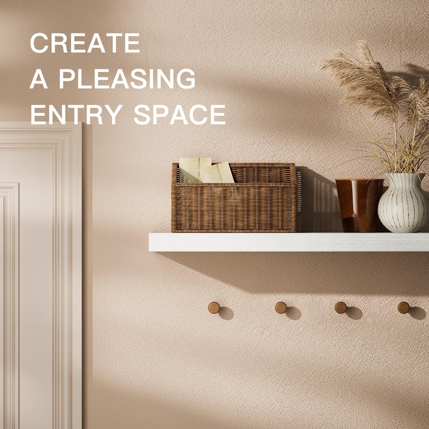 Rafturi perete STOREMIC Floating Shelves 60 cm, set 2, alb
