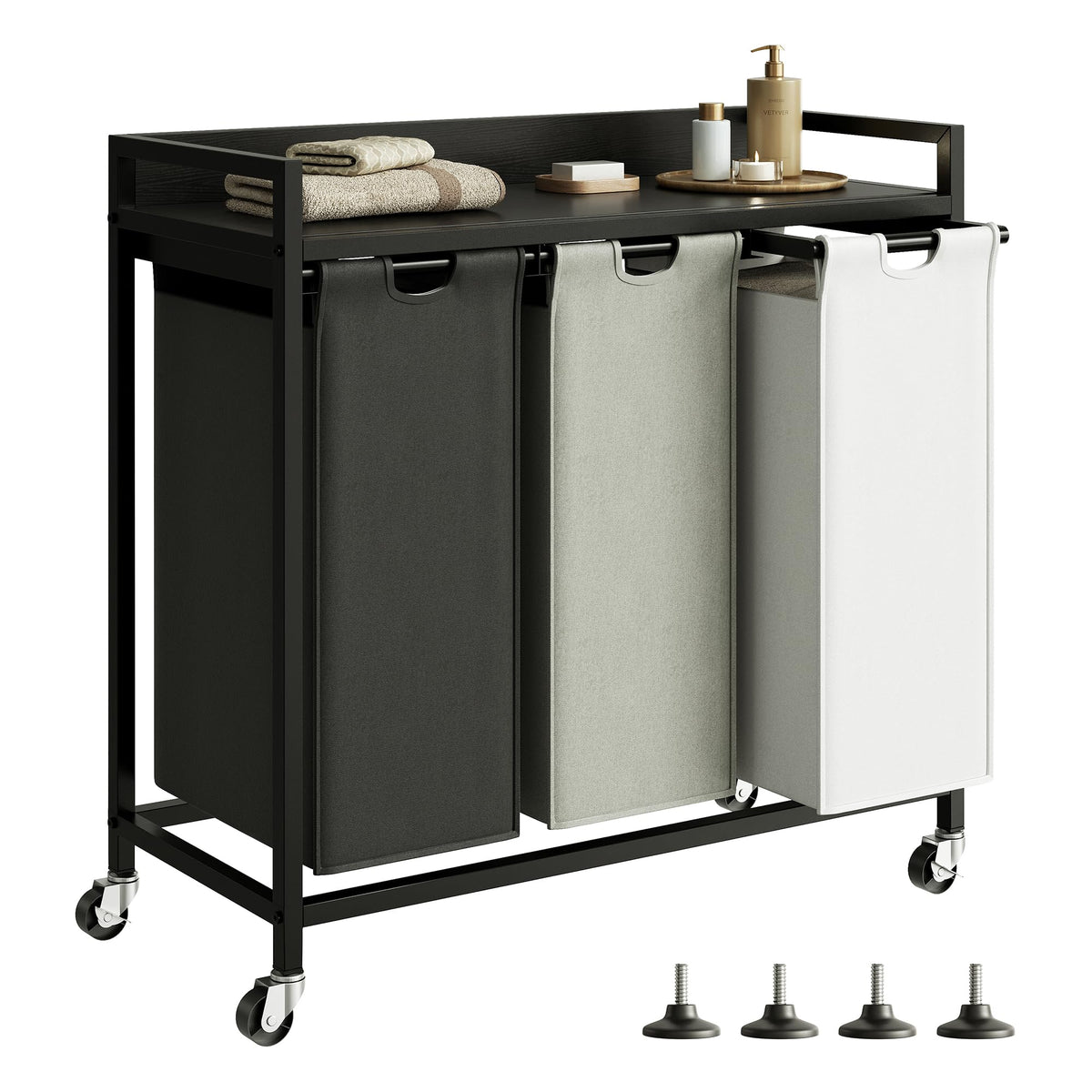 Cos rufe Herture PF04XLE 3 compartimente 180L roti detasabile
