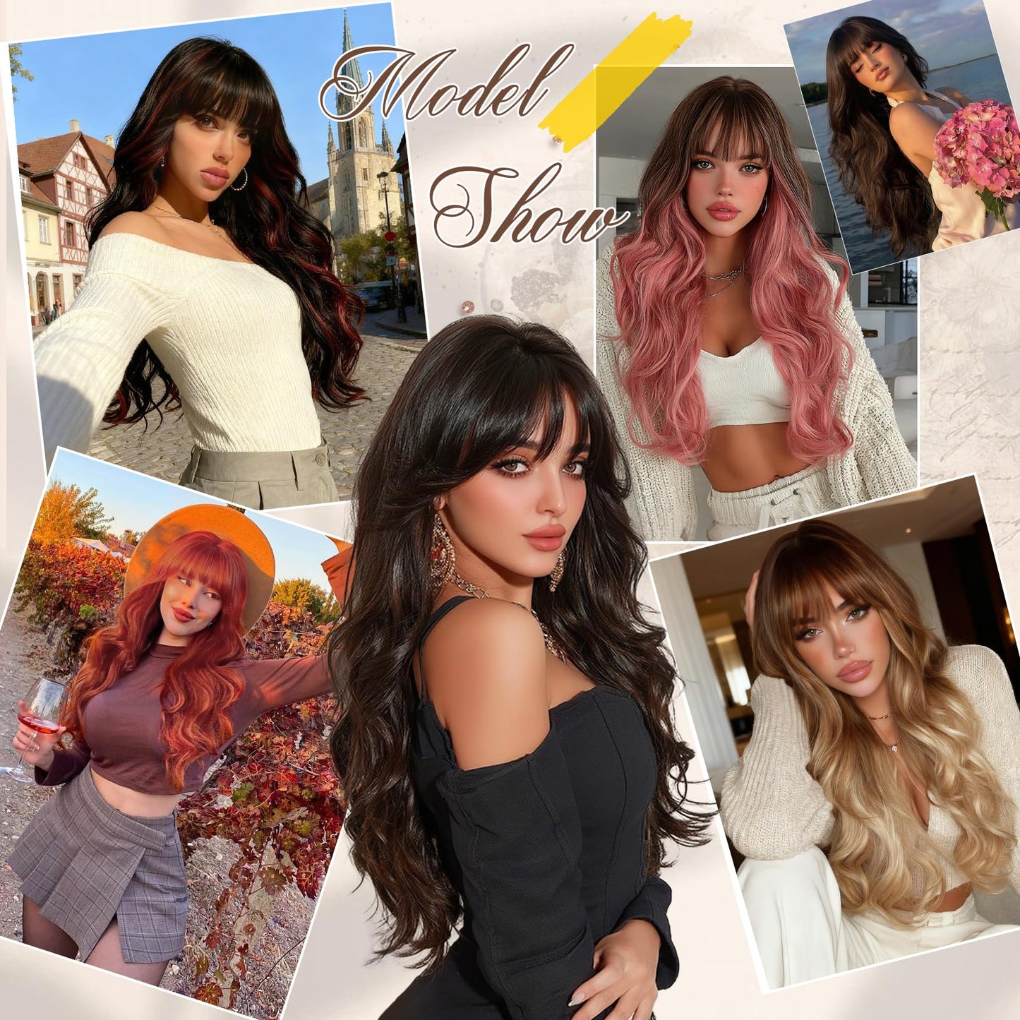 Peruca Sofeiyan Wavy Long Ombre Blonde 60 cm rezistenta la caldura