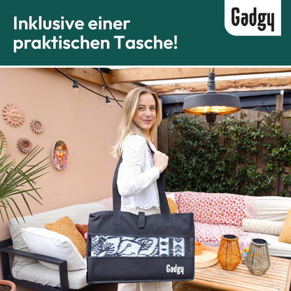 Covor exterior Gadgy Outdoor Mat White 200x300 impermeabil reversibil