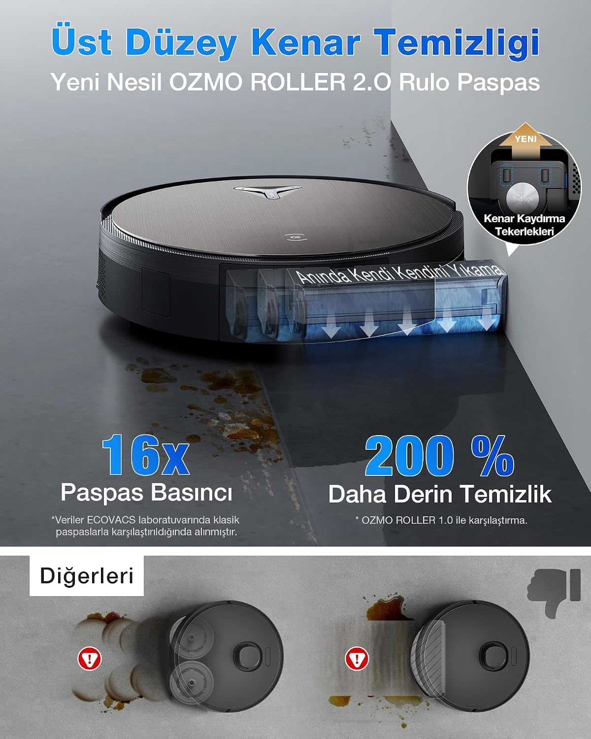 Aspirator robot ECOVACS X11 OmniCyclone cu mop si tehnologie BLAST, negru-maro