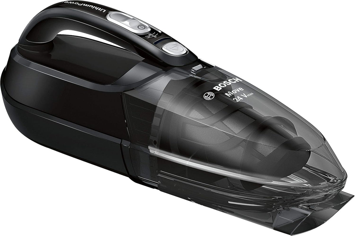 Aspirator de mana Bosch BHN24L, 24 V, autonomie 45 min, recipient 400 ml, negru
