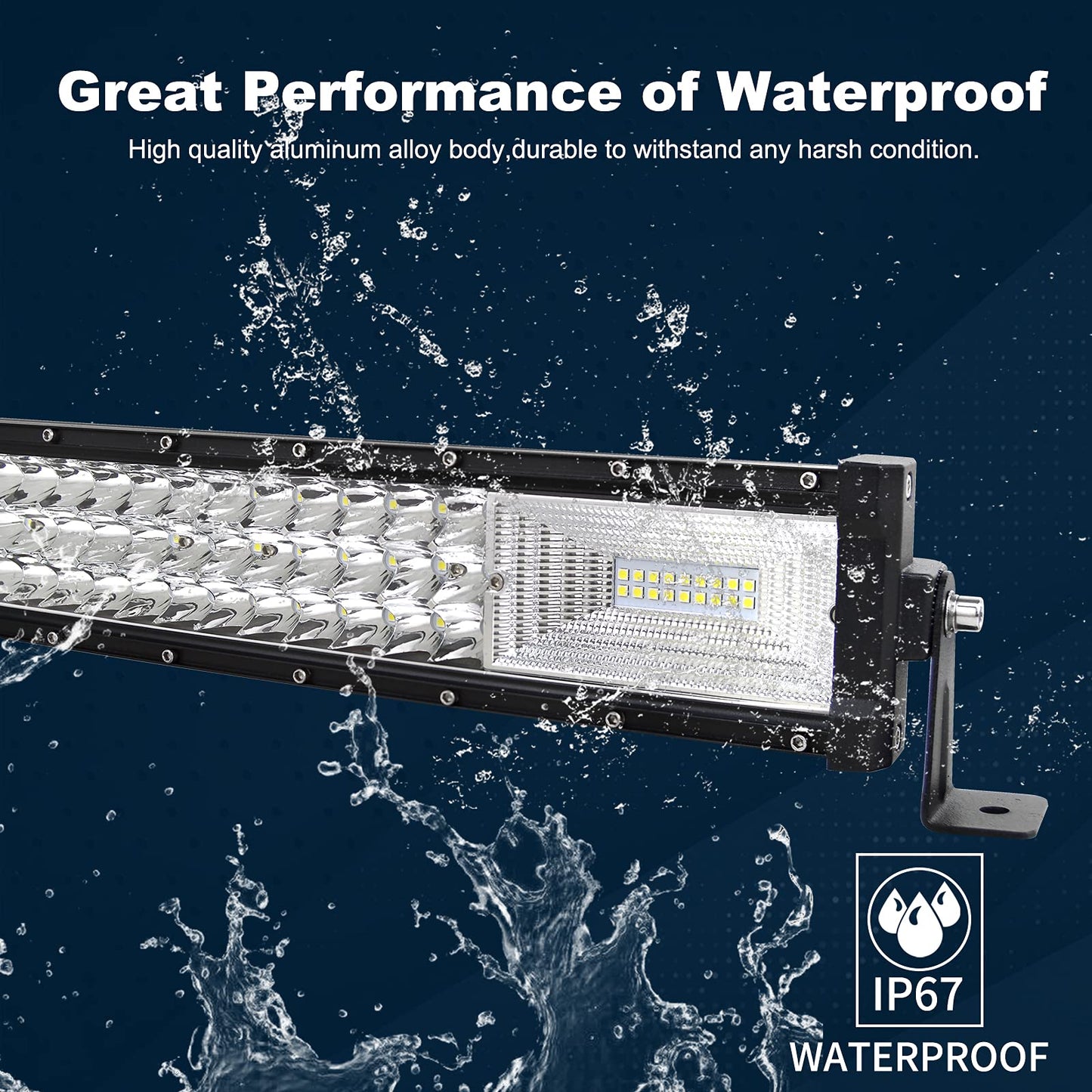 Bara LED RIGIDON YY-07-7D-42in-540-C 540W 6000K IP67 42 inch
