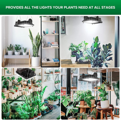 SANSI 70 W LED Plant Lamp for Indoor Plants, 700 W Equiv, Full Spectrum Dimmable Grow Light and Optical Lens for High PPFD, Energy-Saving Plant Lamps for Large Plants