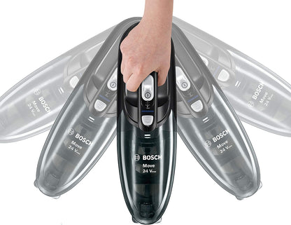 Aspirator de mana Bosch BHN24L, 24 V, autonomie 45 min, recipient 400 ml, negru