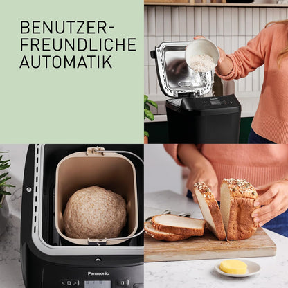 Masina de facut paine Panasonic SD-PN100KXC compacta cu 18 programe fara gluten