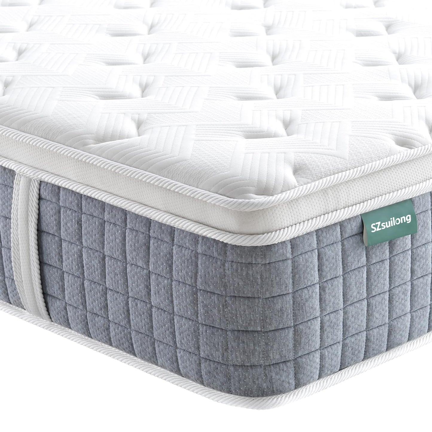 Saltea SZsuilong H3 140x200x24 cm cu 7 zone pocket spring