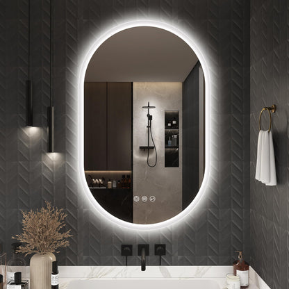 Oglinda baie Sbagno 100x60 cm LED anti-aburire