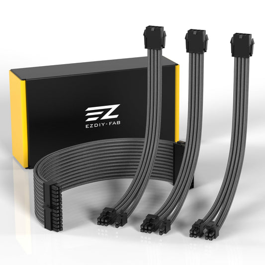 EZDIY-FAB Cablu Extensie PSU - 24PIN 8PIN - 30CM