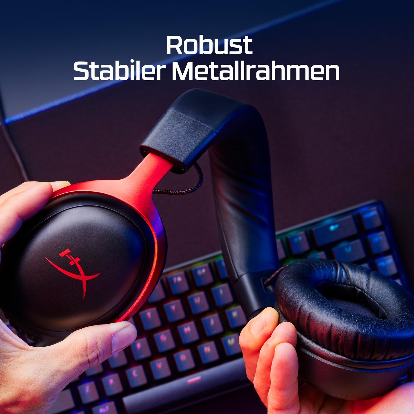 Casti gaming HyperX Cloud III Wired 53mm, microfon noise-cancelling