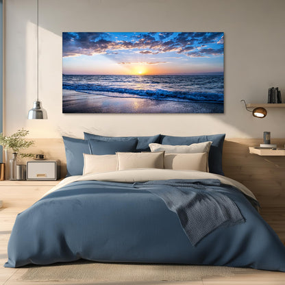 Tablou perete hyidecorart Natural Canvas Sea 150x50 cm
