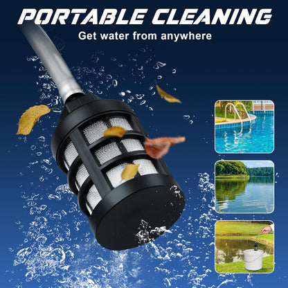 Battery Pressure Washer, Gisam Pressure Washer, Mobile Pressure Washer with 2 x 4.0Ah Batteries, 3-Speed Mode Max 65Bar, 6-in-1 Nozzle, 180° Rotating Nozzle, Foam Sprayer, 5 m Hose, Cleaning