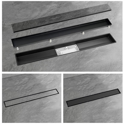 Sifon dus iYueMps IYM-FD-003-900mm otel inoxidabil 900mm negru