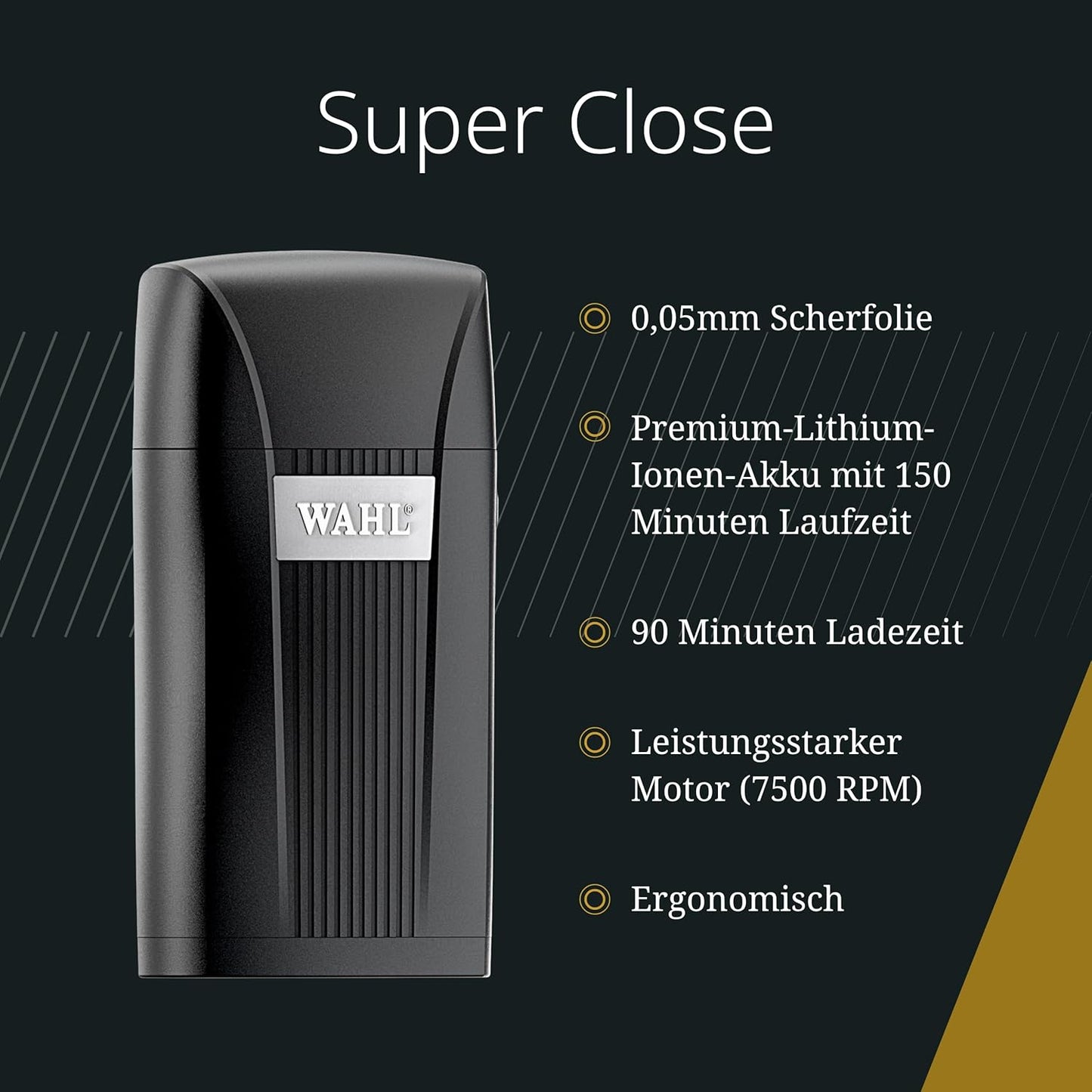 Wahl Super Close Finishing Tool Razor for Precise Fading, Tight Cutting and Fading on the Scalp