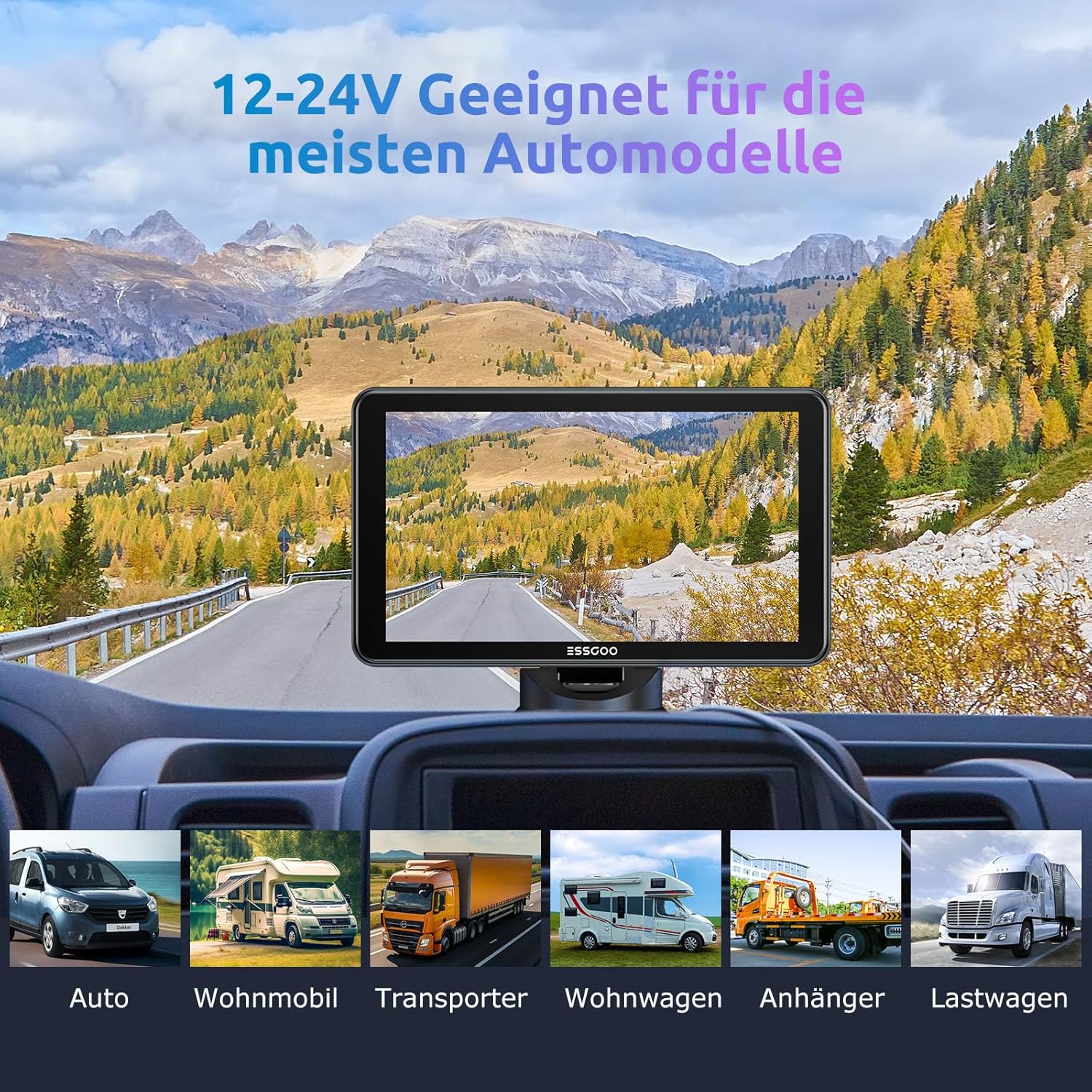 A-pple CarPlay & Android Car, 7 Inch IPS Carplay Display, Supports Siri & G-oogle Assistant, Online Maps, Easy Installation, Suitable for Various Vehicle Models