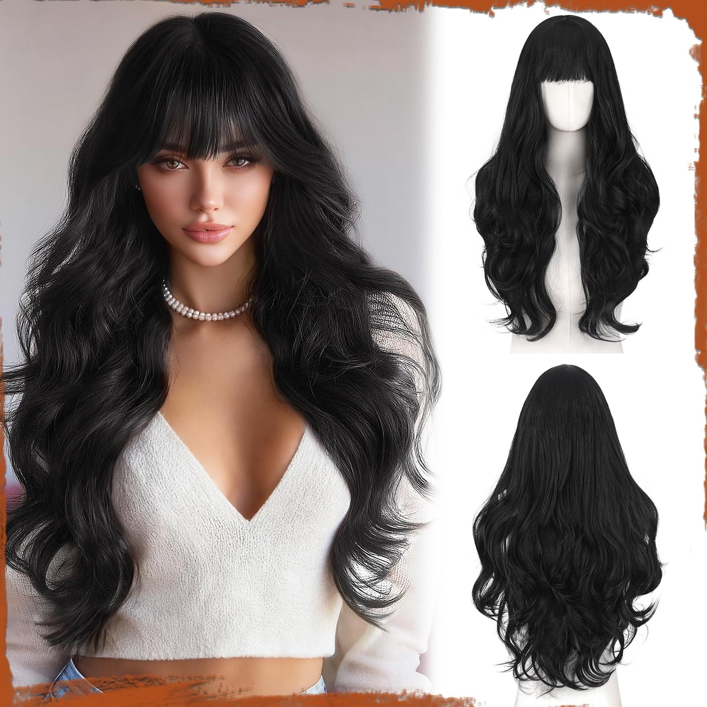 Peruca Sofeiyan Wavy Long Ombre Blonde 60 cm rezistenta la caldura