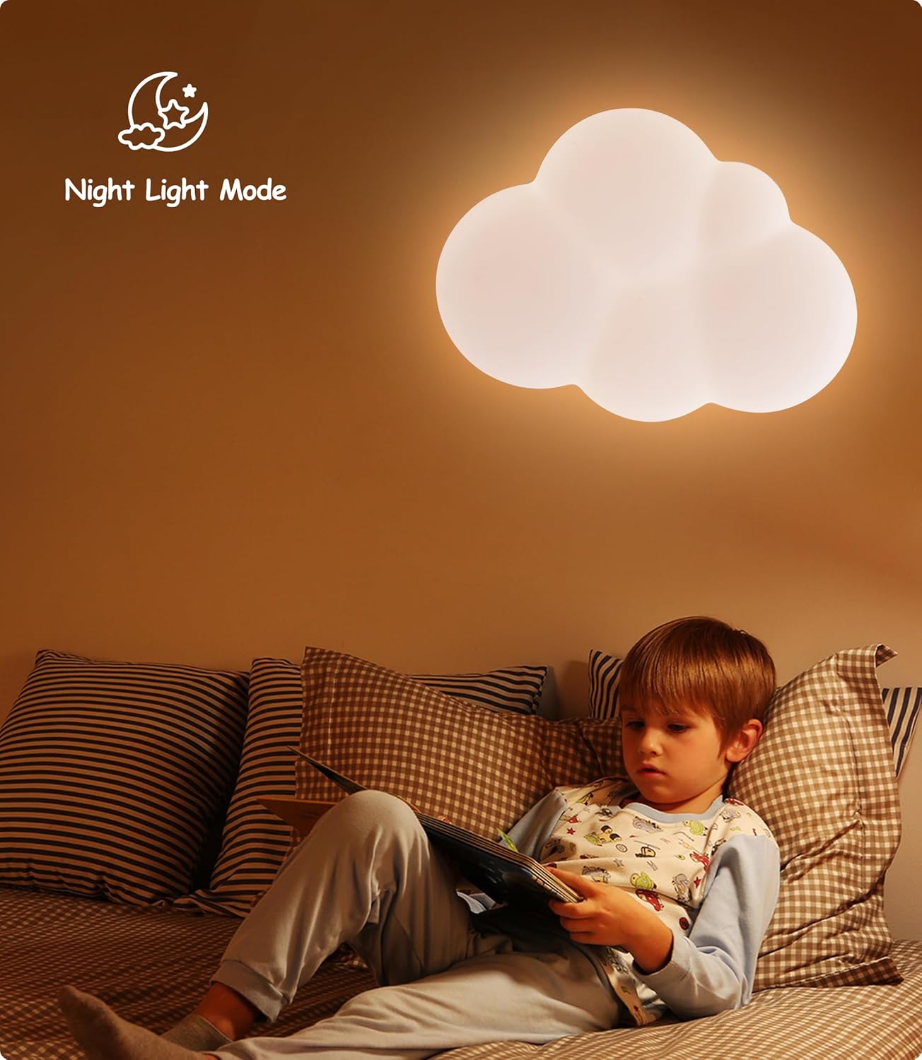 YUEEU PE soveværelse lampe børneværelse lampe loft LED loftslampe børneværelse 40 cm sky loftslampe børnelampe, dæmpbar sky lampe med fjernbetjening, loftslamper til børn, babyværelse