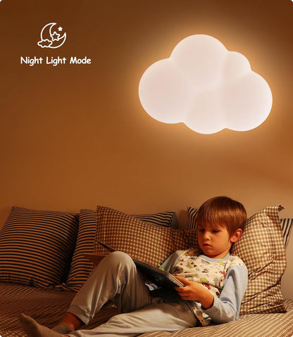 YUEEU PE soveværelse lampe børneværelse lampe loft LED loftslampe børneværelse 40 cm sky loftslampe børnelampe, dæmpbar sky lampe med fjernbetjening, loftslamper til børn, babyværelse